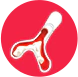 CTEPH artery CTEPH artery icon in red background