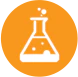 Icon of beaker with bubbly liquid