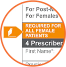 Downloadable Adempas® (riociguat) REMS patient enrollment and consent form for females 