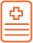 Icon of a medical document with a cross symbol and lines, labelled ASSESS