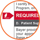 Downloadable Adempas® (riociguat) prescription and patient support program enrollment form