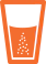 Icon showing a crushed tablet mixed with water